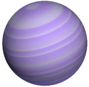a purple planet appears